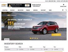 Tablet Screenshot of markmartinchevy.com